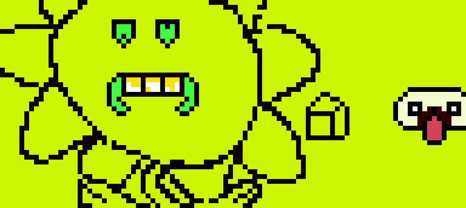 [9664c4] hobo plant + cube + butt w/ mouth