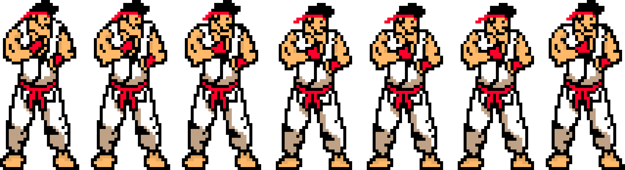 [a1e219] ryu sprite strip