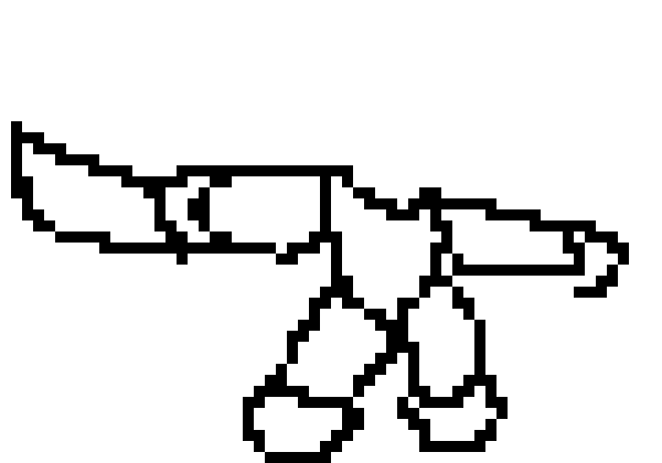 Mini outline 2 gets up with 1 hp then dash kicks at sky *
