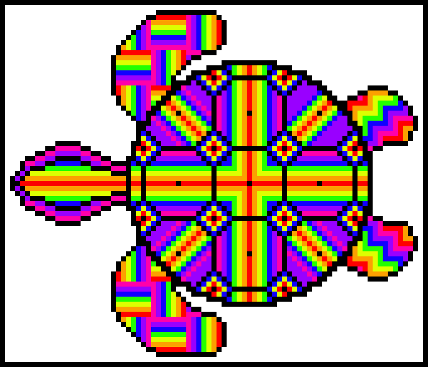 [9664c4] Rainbow Sea Turtle
