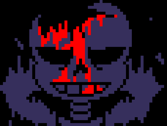 *(A blaster destroys the hand.) -HorrorTale Sans
