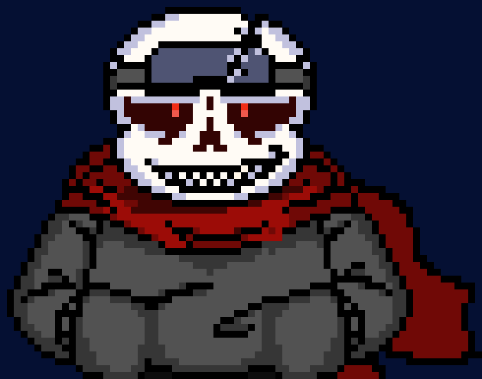 [0b51d0] *Ddon't worry, I'll always have a case on me, so you can get drunk. [Fell!Skeld]