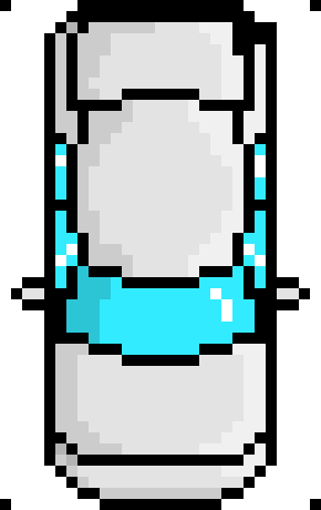 [6667a8] pixel car_white