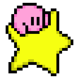 [1f2b4e] Kirby on the Warp Star