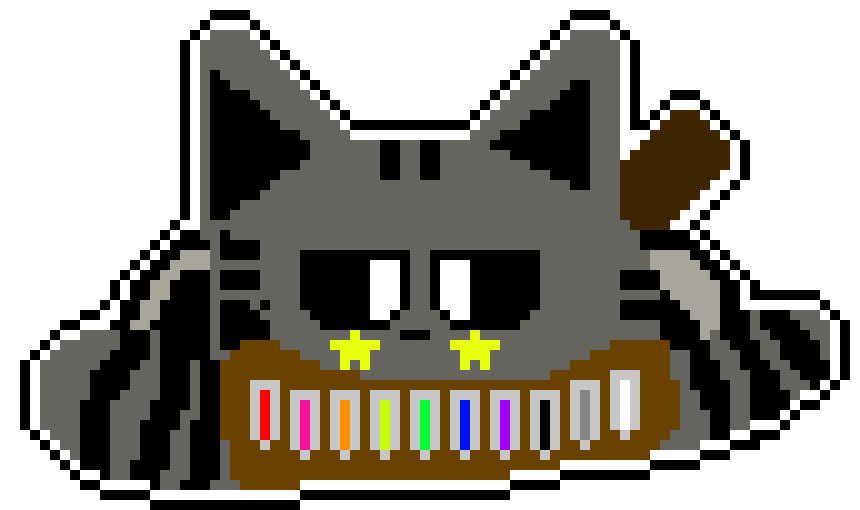 Ink tabby but hes smiling