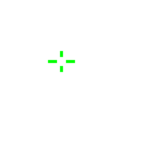 [5f88c2] CROSS WIDE GREEN 2X3