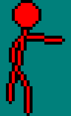 *pointing to Character-From-Jimmy* Get up.