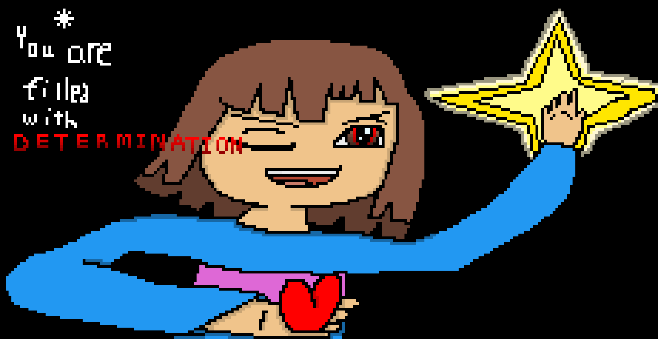 [9664c4] Undertale Frisk Pixel Art (badly done)