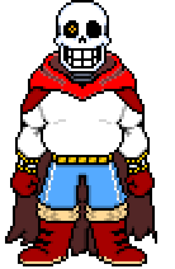[9664c4] Comic Papyrus. transparent (papyrus attack)