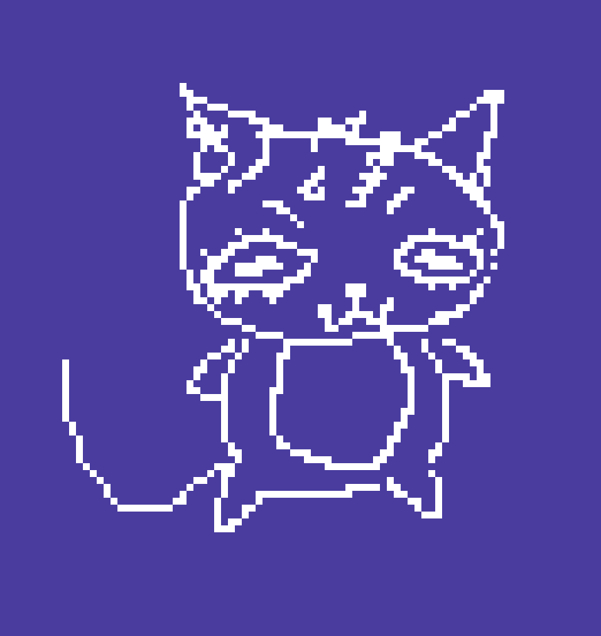 [a105bb] obviously this cat is genetically modified. no cat would be this ugly normally. Despite being HIDEOUS she is very smart and can construct things far beyond that of what a human can. She typically uses a big mech thing which i dont feel like drawing as her primary battle gear... this mech was built by Victor and customized by kitty so she could have extra destructive features