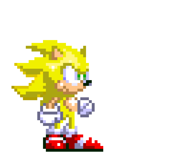 super sonic sprite edit