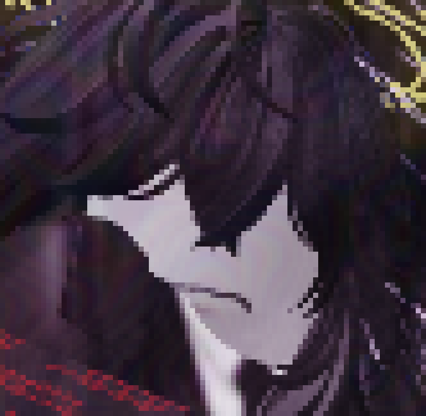 [816c09] *They look back at the figure they were talking too- then back at 1_ik* "Um- fuck." *They back away slightly*