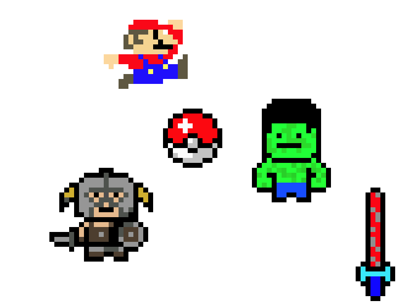 [9664c4] Random Pixel Art