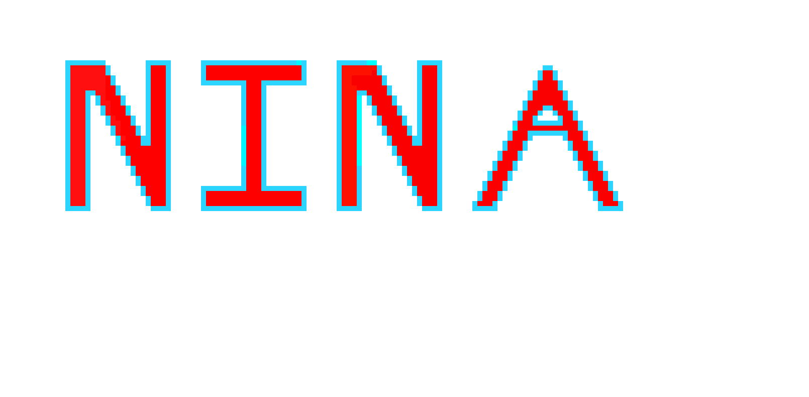 [9664c4] Nina blue and red
