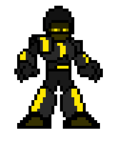 [614b5c] Chaos yellow pixelated