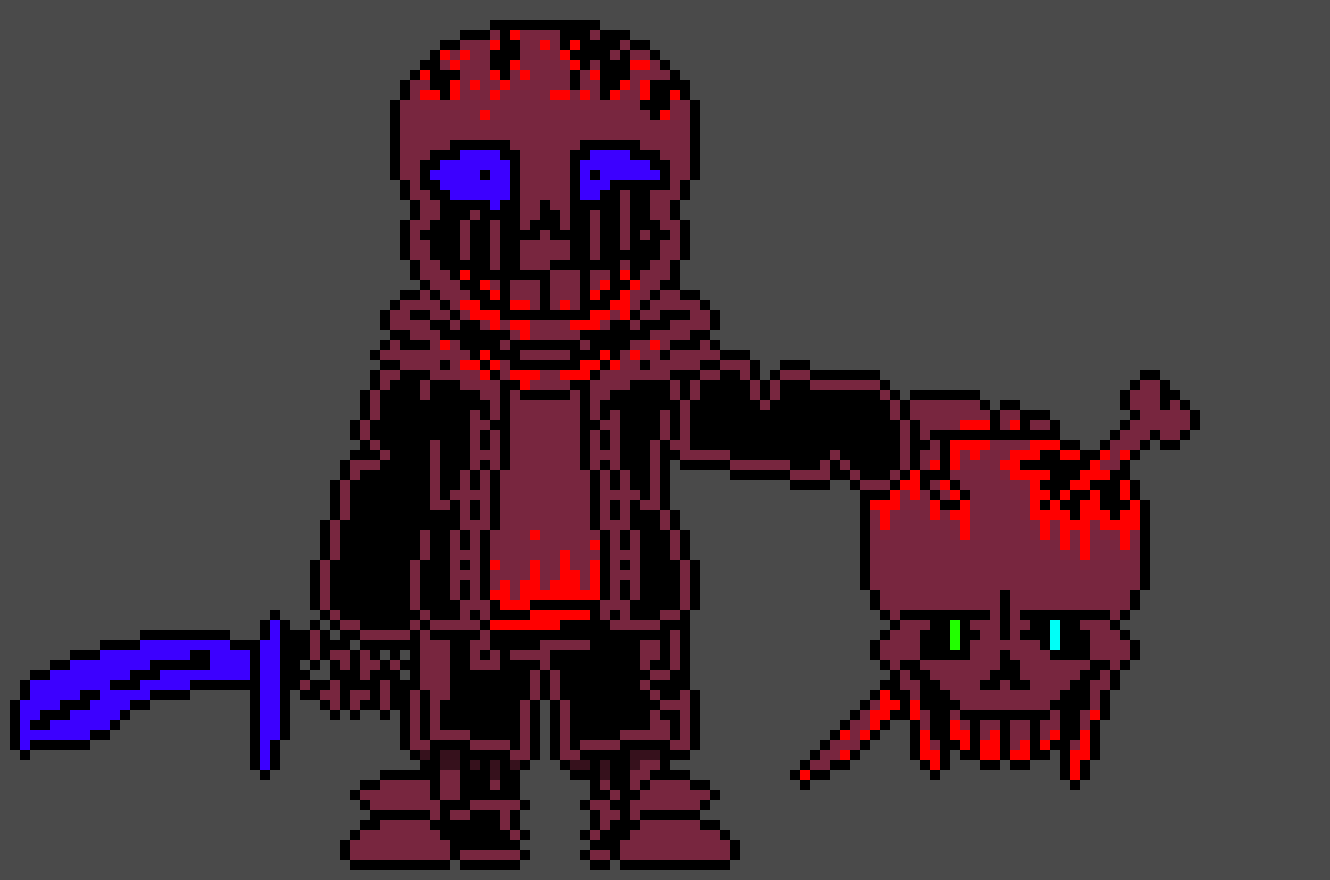 [53a54b] NightMoon!Killer insanity sans (im not using for anything)