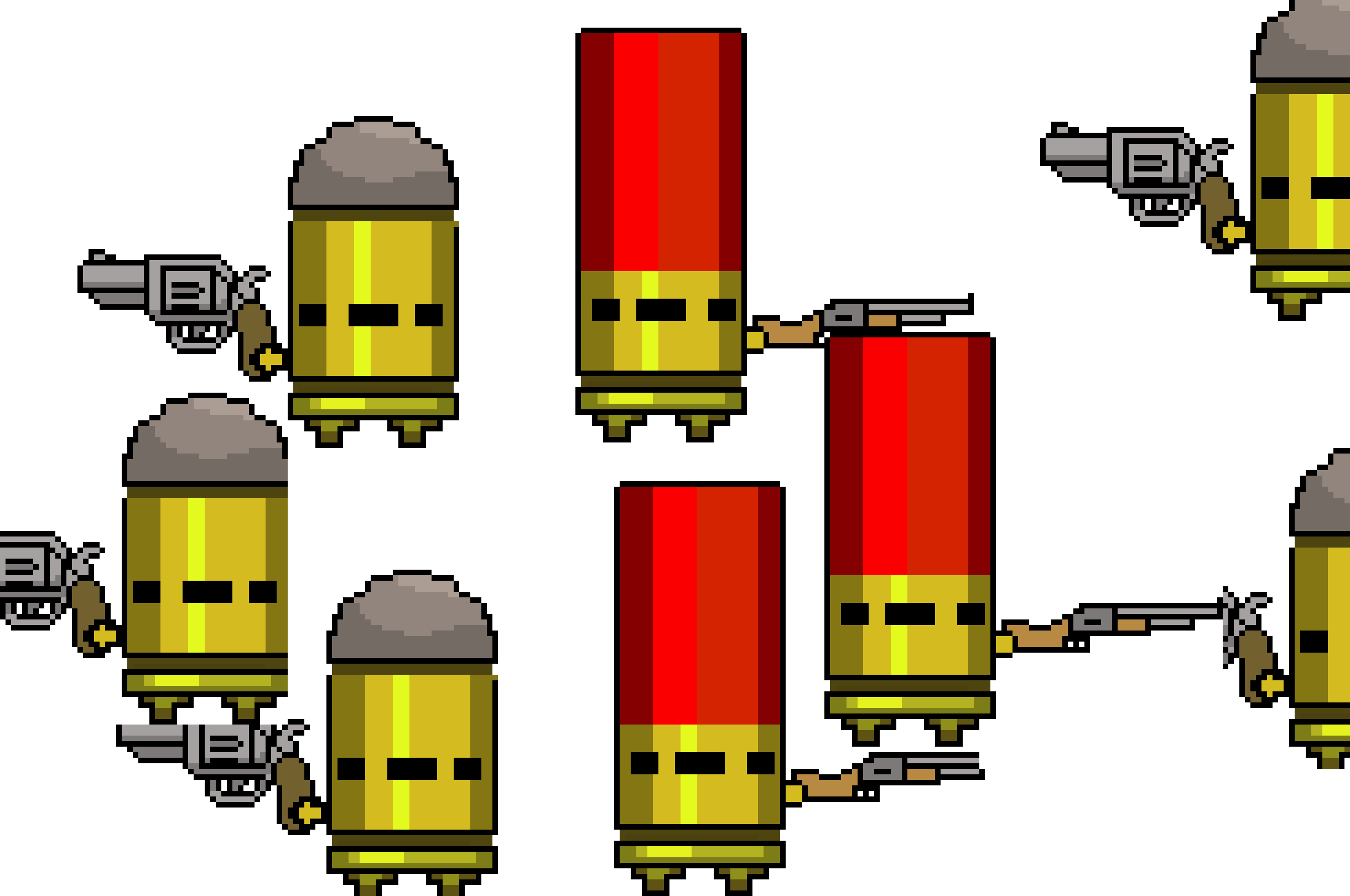 [f7c573] *the bullet kin are still shooting at sans* we do stand a chance for we have lots of guns (gungeon cops)