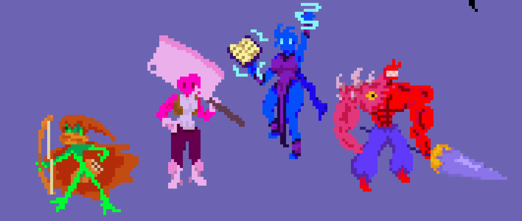 [ba4a90] twobit this is one of my 4 characters that im trying to make have like actual characters and not the same copy pasted sprite with different colors