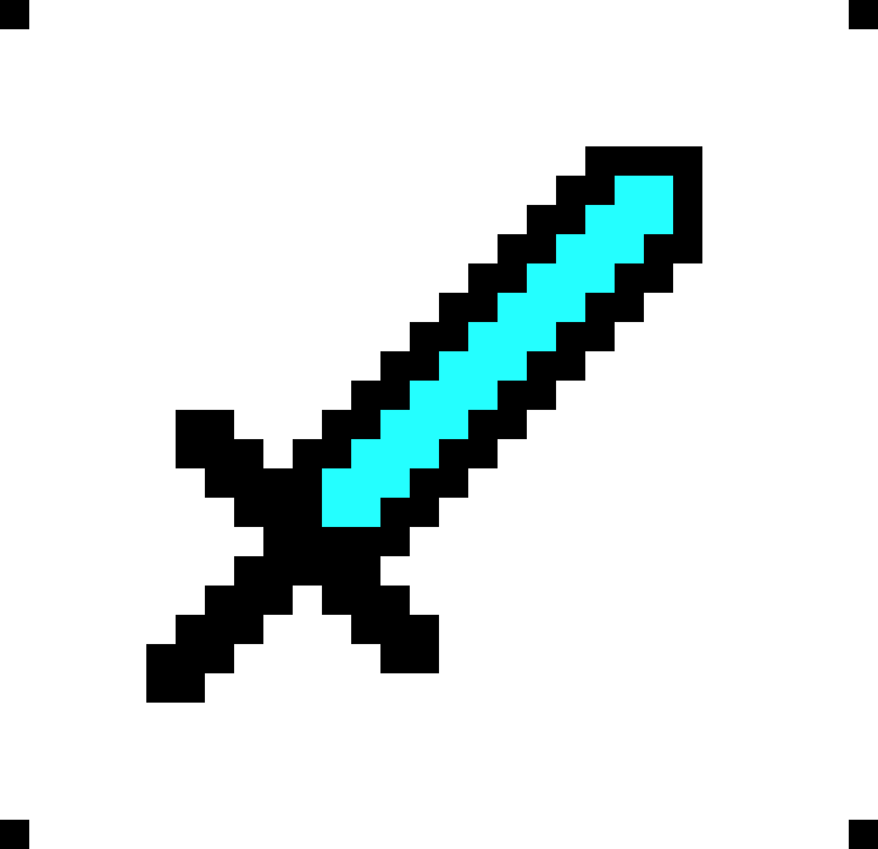 [9664c4] Blue 8 Bit Sword