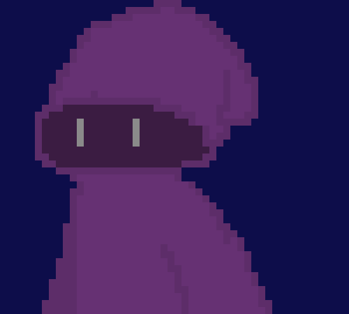 Hi there) The figure puts their hood back on and teleports onto a tall building. They then sit down on said building.