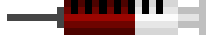 Syringe with blood