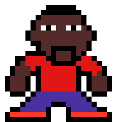 [066827] 8 Bit Fighter Template