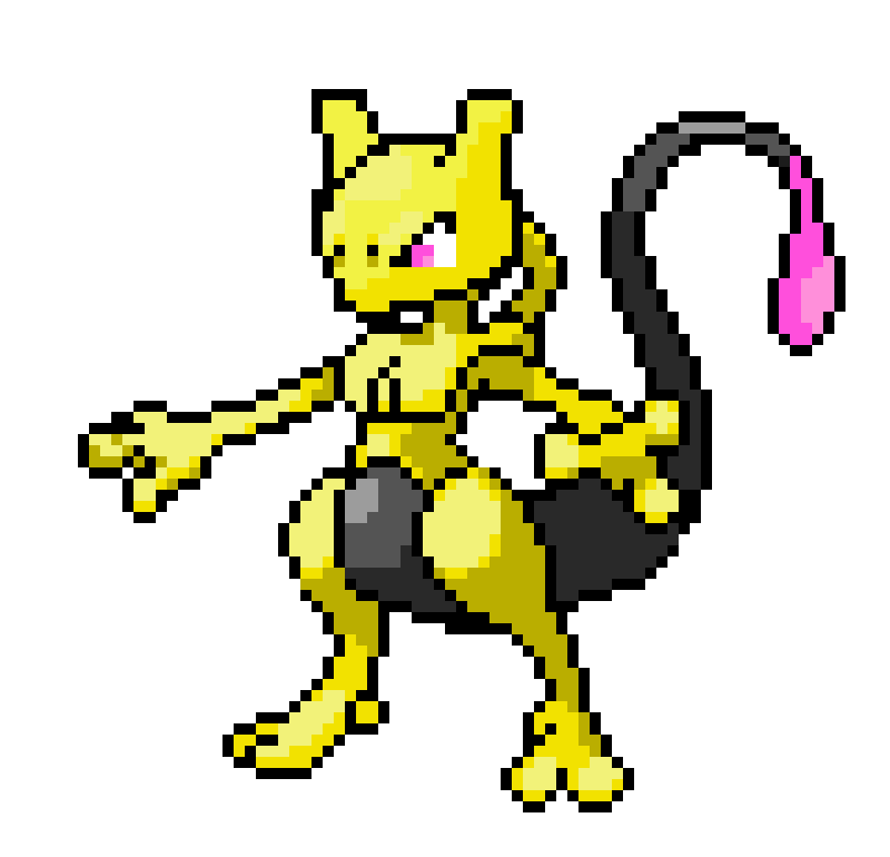 Pencil Mewtwo
