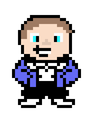 [9664c4] Sans the human Undertale Sprite