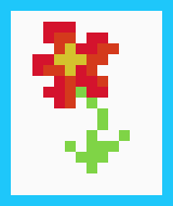 [f7a283] Pixel Flower