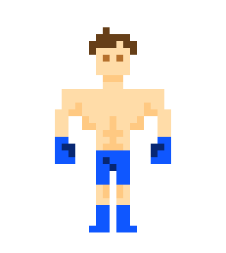 [4a2772] Blue boxer front