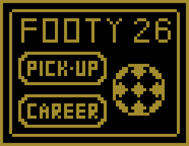 [0a9ba4] Footy 26 Gold Edition Main Menu