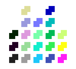 [98cc08] colors in the canvas