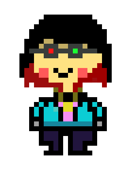 [3e3c2b] Pixel Sophie Glasses