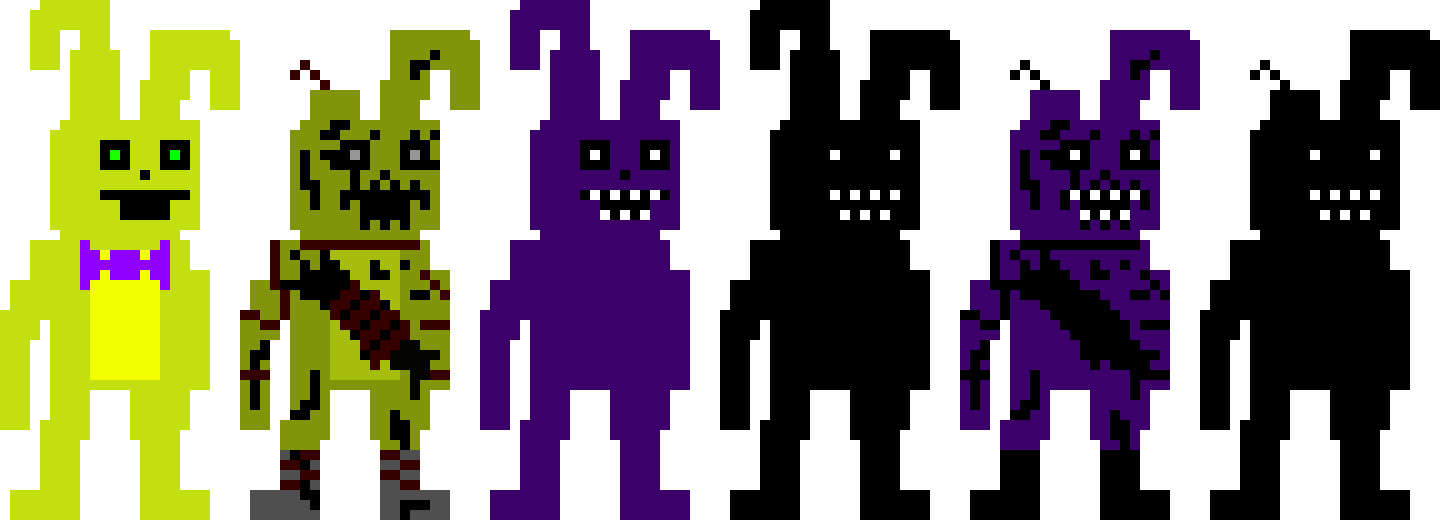 Springbonnie and Springtrap Sprites