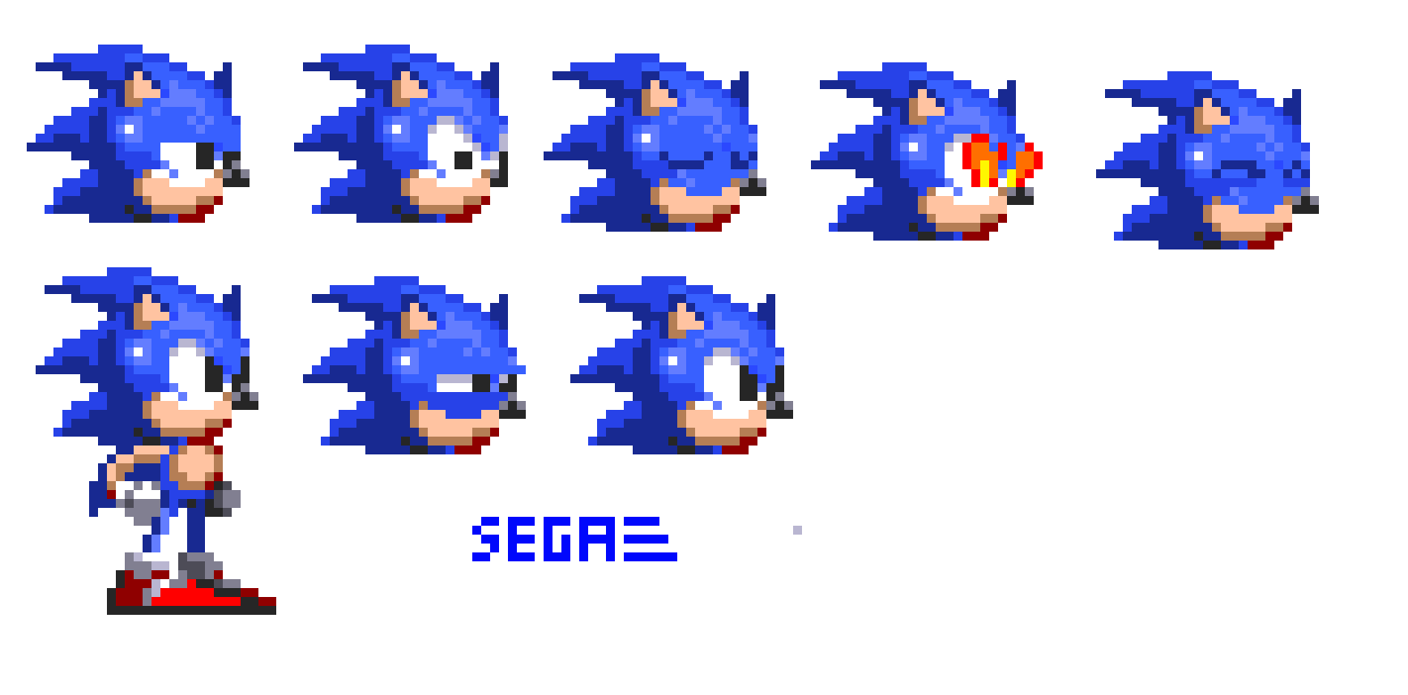 Sonic 2 Sprite sheet