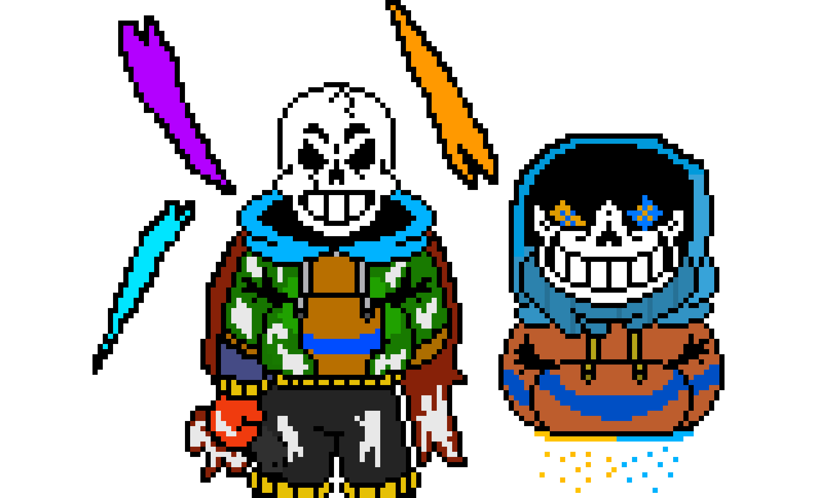 [9664c4] dustbelief!comic papyrus and ds comic sans phase 2:enraged wrath