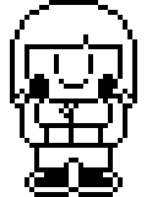 [9664c4] Storyshift Chara Uncolored Battle Sprite
