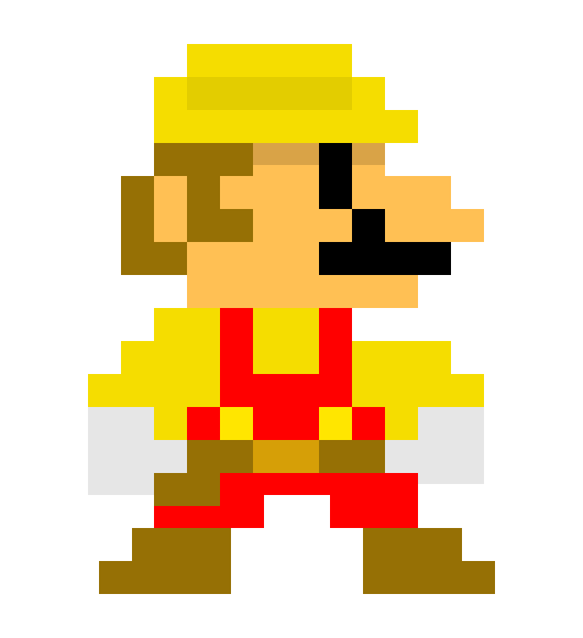 [3c85e2] 8-Bit Mario No Background