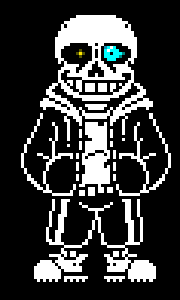 [9c695f] Haha Clone magic *The real one appear using Gaster Blaster ... that look a bit different from the undertale one*
