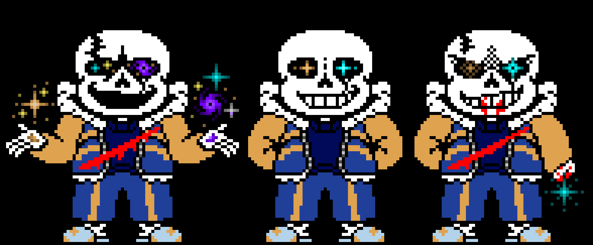 Outertale Sans last stars HARDMODE Sprite. (V8)