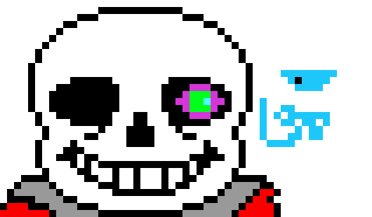 [8bedcd] Your sprite literally is based on "Create Your Own Sans :)" so yeah, it`s a recolor. [lss]