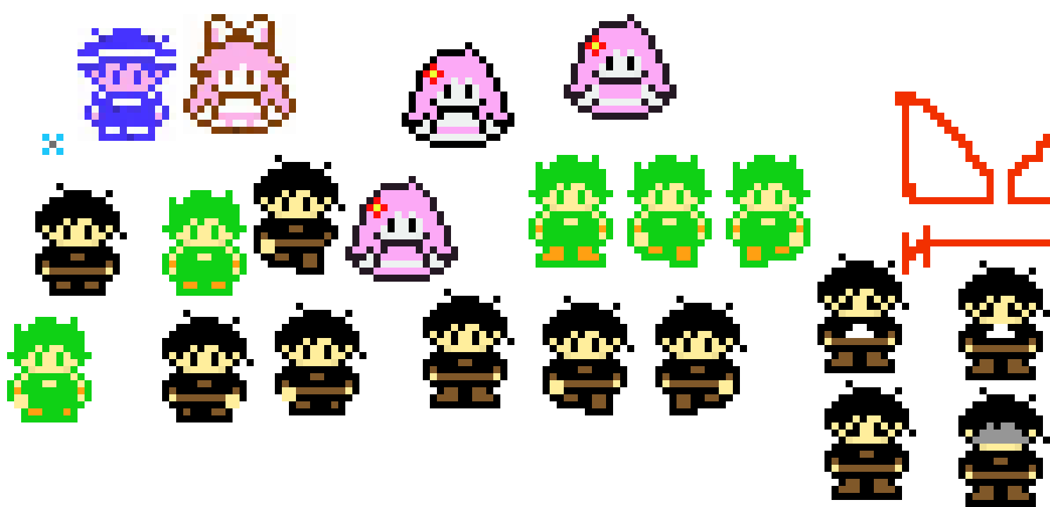 [bcb7cc] TSOTprotagsspritesPLUSinspiration