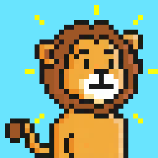 [e17a59] Pixel Lion