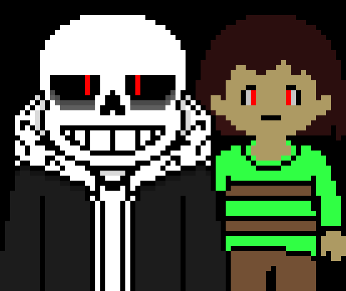 [00fc8a] *walking around while Chara follows*
