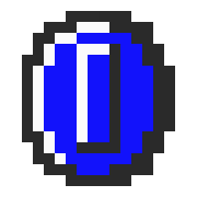 [9ccdb5] Blau Münze