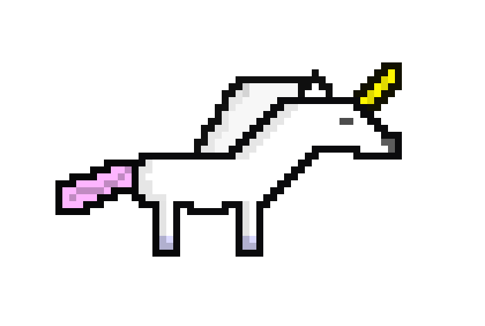 [9664c4] Pixel Art Unicorn