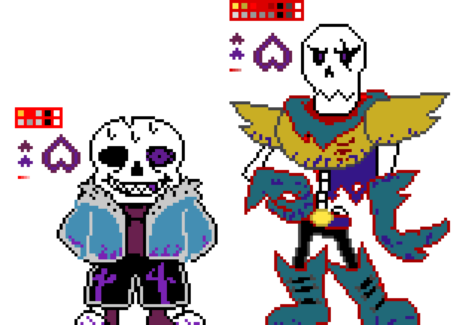 [9664c4] my own sans and papyrus au sprite Sans and Papyrus
