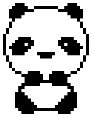 [9664c4] Pixel- Panda(w/)