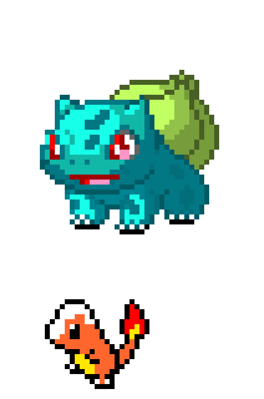 [9664c4] Bulbasaur and Charmander