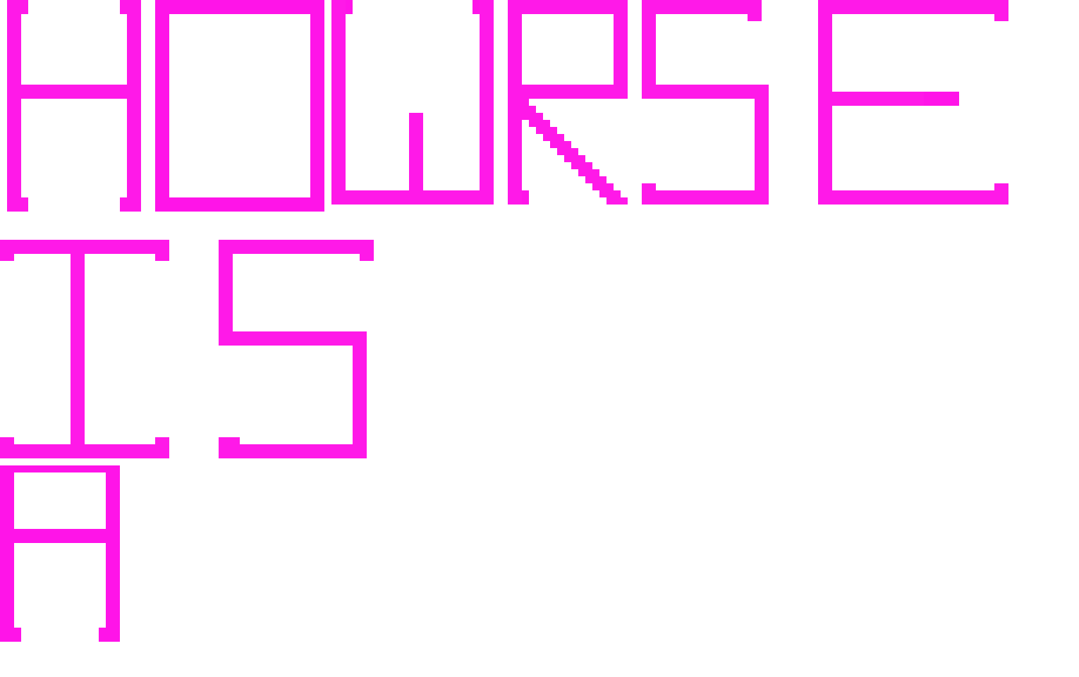 [9664c4] HOWRSE IS ASOME